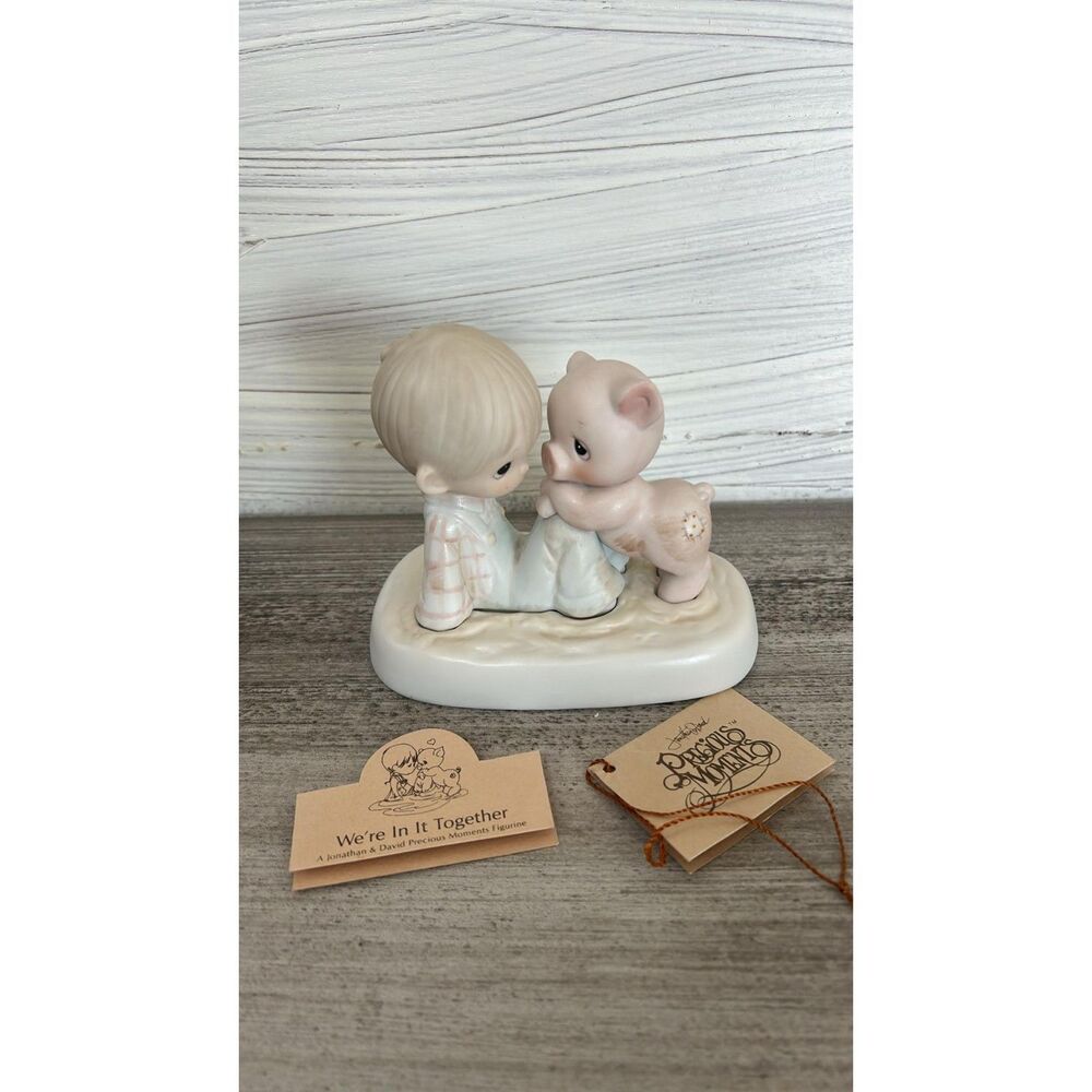 1982 Precious Moments We're In It Together Figurine  No Box